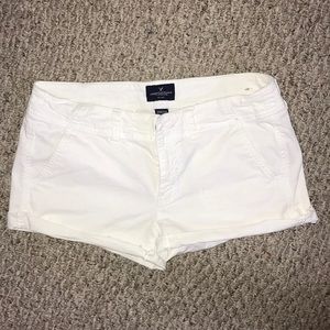 White American Eagle Twill Shorts
